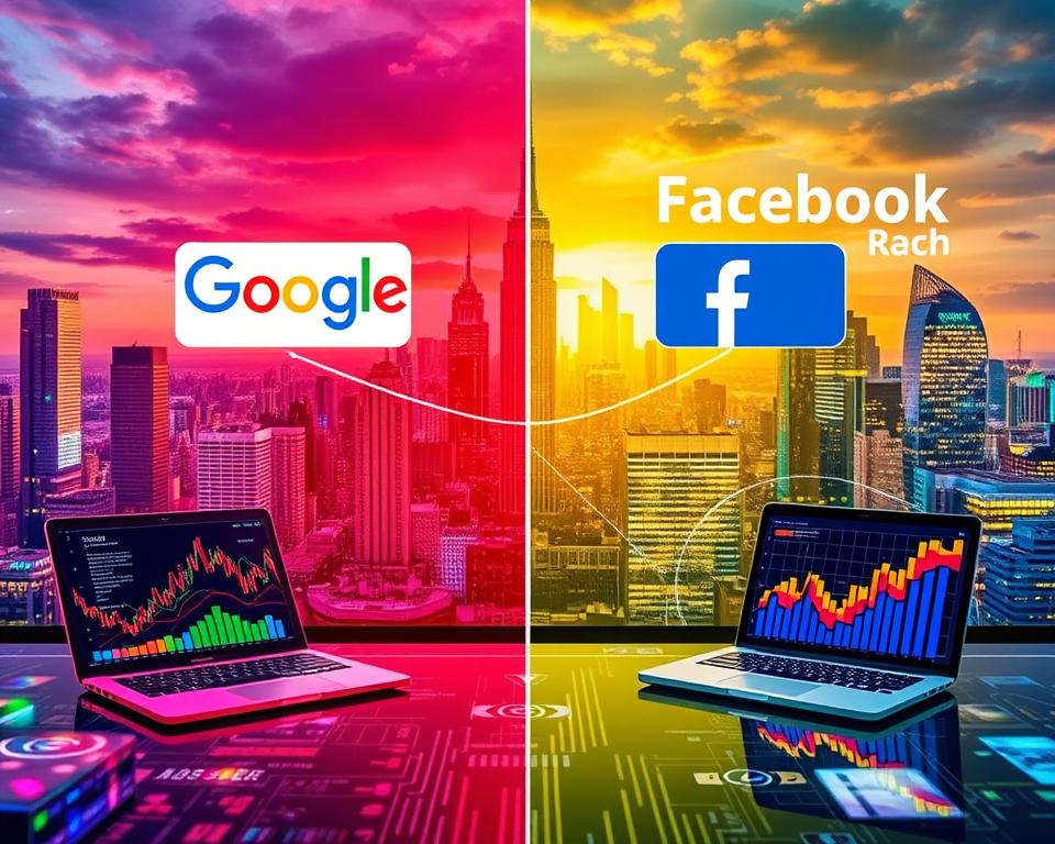 Zasięgi reklamowe google i facebook